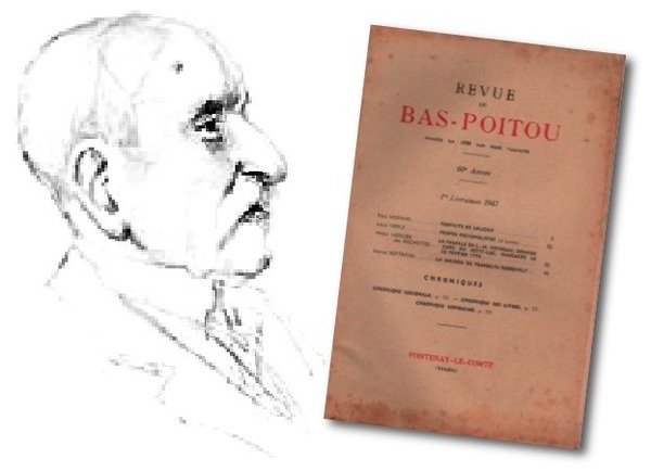 Portrait de René Vallette, fondateur de la Revue du Bas-Poitou Portrait de René Vallette, fondateur de la Revue du Bas-Poitou