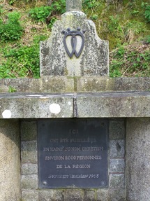La plaque du Souvenir Vendéen La plaque du Souvenir Vendéen