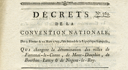 De Saint-Denis-d'Anjou à Bourg-la-Montagne, la déchristianisation des noms de communes sous la Révolution De Saint-Denis-d'Anjou à Bourg-la-Montagne, la déchristianisation des noms de communes sous la Révolution