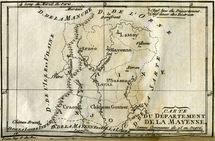 Carte du département de la Mayenne (1790) Carte du département de la Mayenne (1790)