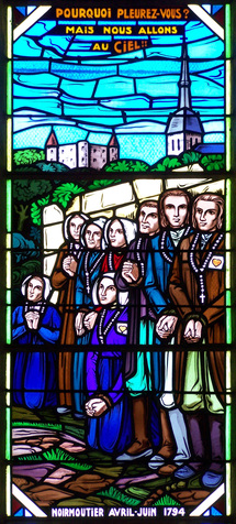 Vitrail des fusillades de Noirmoutier en 1794 (église de Saint-Mars-la-Réorthe) Vitrail des fusillades de Noirmoutier en 1794 (église de Saint-Mars-la-Réorthe)