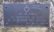 La plaque du Souvenir Vendéen (20 septembre 1981) La plaque du Souvenir Vendéen (20 septembre 1981)