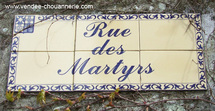 Plaque de la rue des Martyrs Plaque de la rue des Martyrs