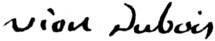 Signature de M. Vion-Dubois Signature de M. Vion-Dubois