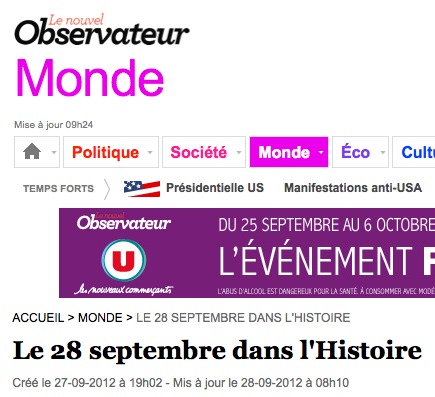 Sur le site web du Nouvel Obs : une reconnaissance implicite de l'arrestation du bras armé du pouvoir Sur le site web du Nouvel Obs : une reconnaissance implicite de l'arrestation du bras armé du pouvoir