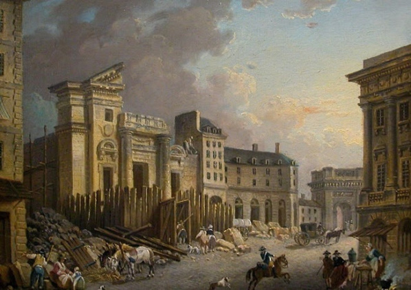 Démolition de l'église Saint-Barthélémy sur l'île de la Cité à Paris en 1791 / Auteur : Pierre-Antoine Demachy en 1791. Démolition de l'église Saint-Barthélémy sur l'île de la Cité à Paris en 1791 / Auteur : Pierre-Antoine Demachy en 1791.