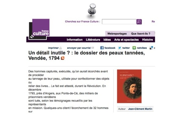 Les aficionados de France Culture et de J.-Cl. Martin retrouveront ici l'émission Les aficionados de France Culture et de J.-Cl. Martin retrouveront ici l'émission