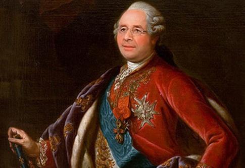 Le président français dans un photomontage d'après un portrait de Louis XVI par Antoine-François Callet (1786). Le président français dans un photomontage d'après un portrait de Louis XVI par Antoine-François Callet (1786).