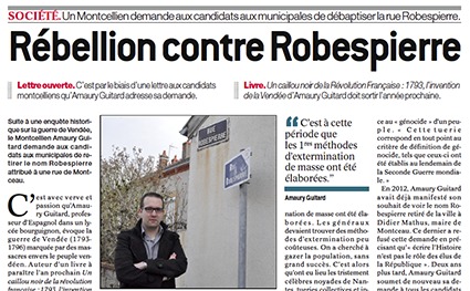 Bourgogne : Robespierre s’invite dans le débat des municipales... Bourgogne : Robespierre s’invite dans le débat des municipales...