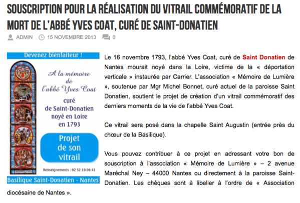 A découvrir sur le site du Diocèse de Nantes A découvrir sur le site du Diocèse de Nantes