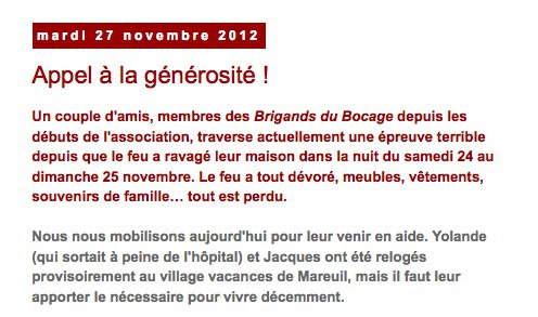 Tout a commencé par cette annonce. Un jour un des donateurs lui demande si l'argent versé à été utile. De l'argent ? Quel argent ! Oups alors. Tout a commencé par cette annonce. Un jour un des donateurs lui demande si l'argent versé à été utile. De l'argent ? Quel argent ! Oups alors.