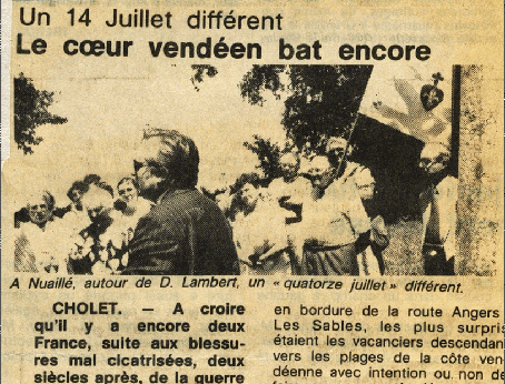 Comme en 1989, participez avec Vendée Militaire et le Souvenir Chouan Comme en 1989, participez avec Vendée Militaire et le Souvenir Chouan