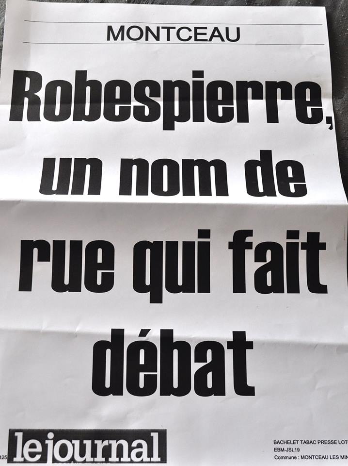 Bourgogne : Robespierre s’invite dans le débat des municipales... Bourgogne : Robespierre s’invite dans le débat des municipales...