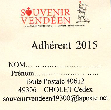 Recevez la carte adhérent 2015 en soutenant l'association Recevez la carte adhérent 2015 en soutenant l'association