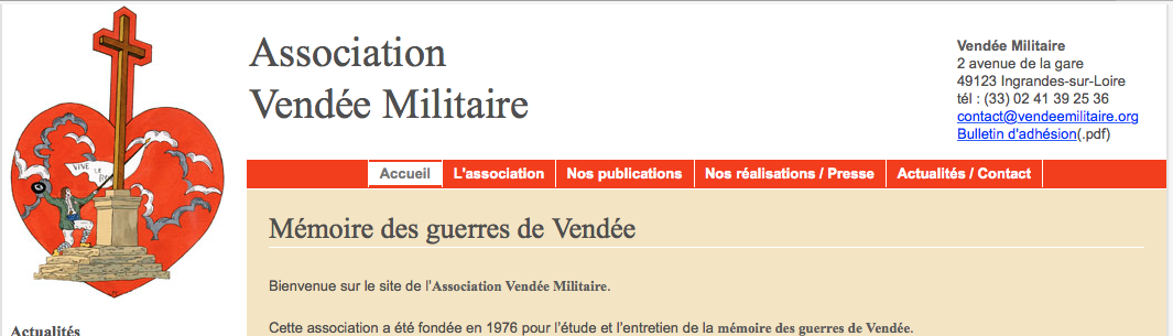 Le site de Vendée Militaire Le site de Vendée Militaire